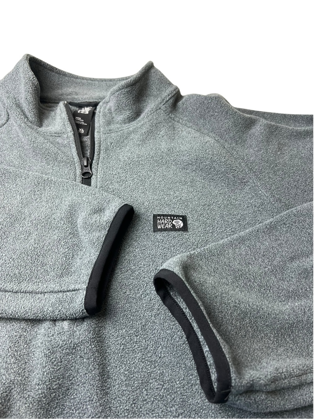 Mountain Hardwear 1/4 Zip Mens XL Gray Fleece Pullover Sweatshirt